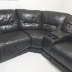 Harvey's dark brown corner sofa.