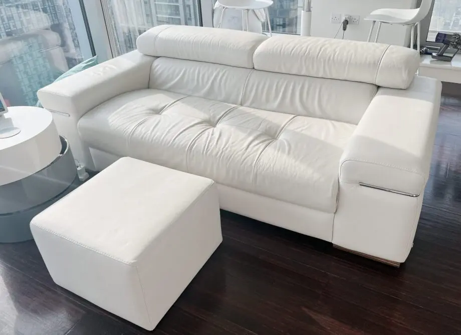 Natuzzi AVANA Loveseat 2570 Sofa + BRACQUE Ottoman – Designer Set