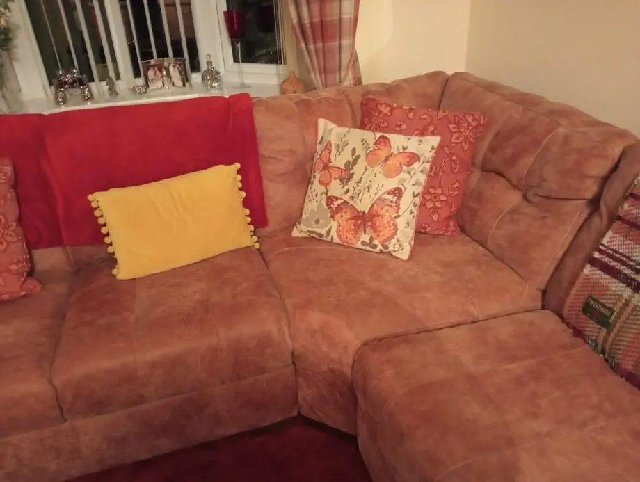 Burnam brown corner sofa