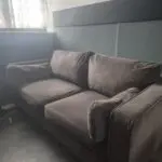2 Seater Grey Velvet
