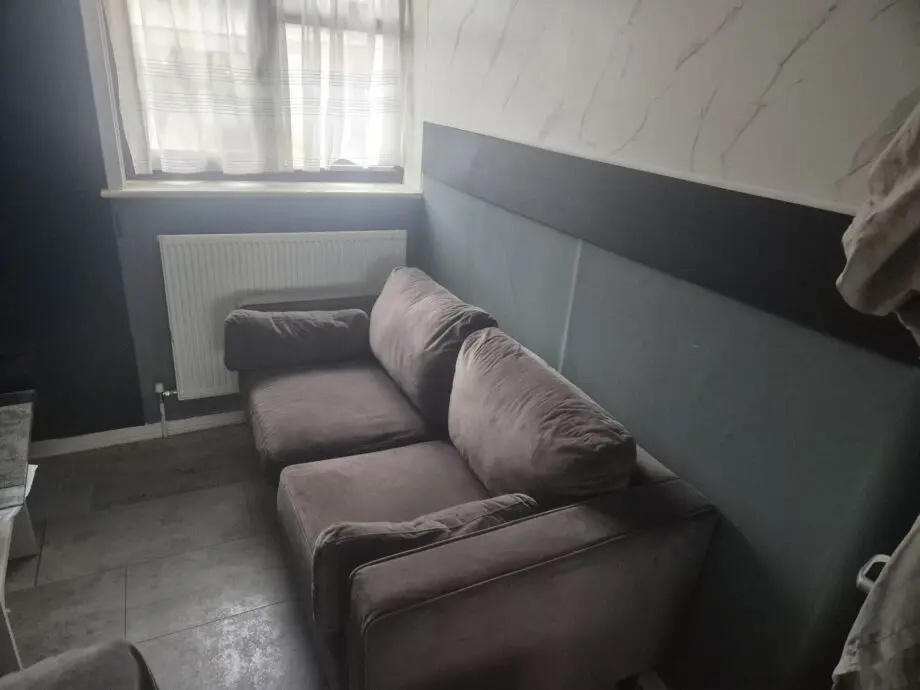2 Seater Grey Velvet
