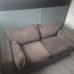 2 Seater Grey Velvet