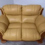 2x2 seater sofas in leather