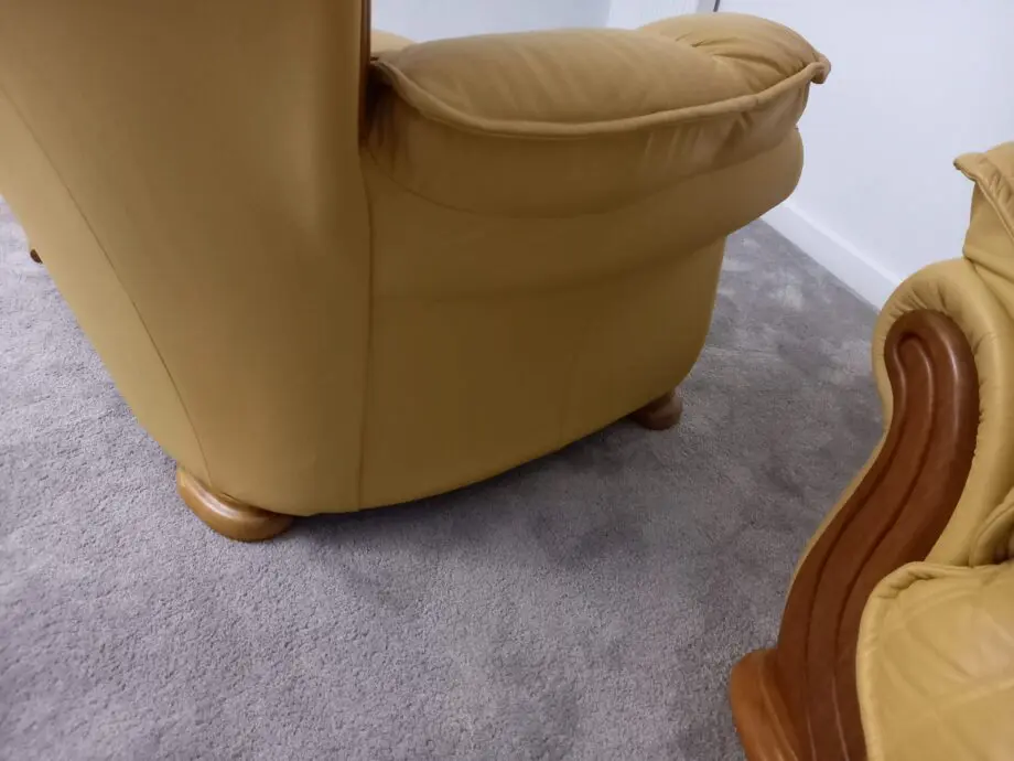 2x2 seater sofas in leather