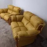 2x2 seater sofas in leather