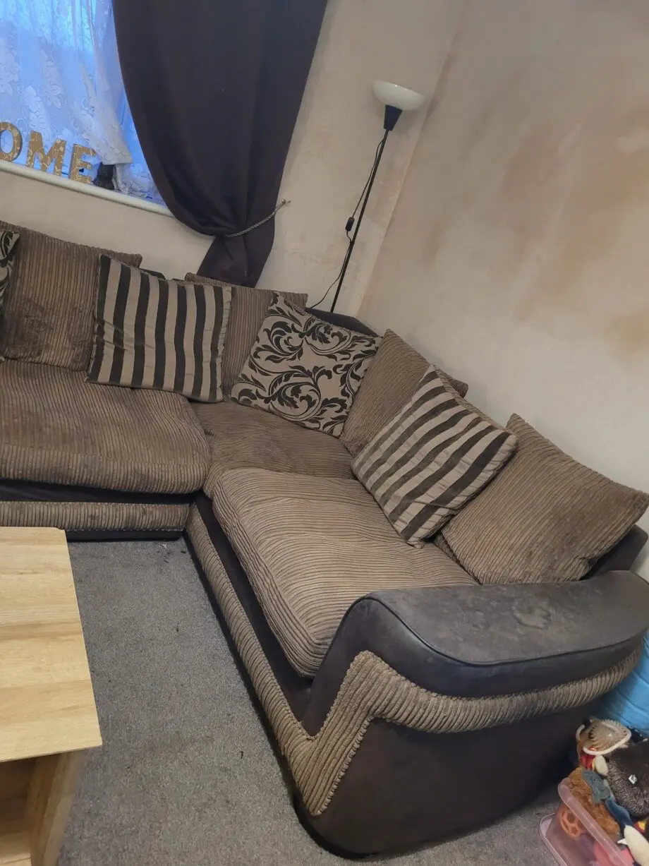 L shape and arm chair