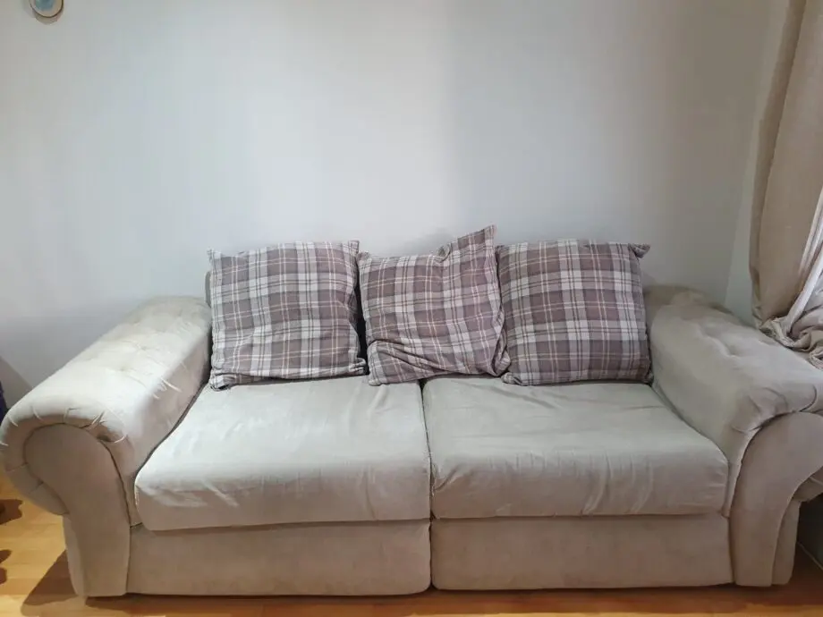 Beige / light brown 2/3 seater sofa
