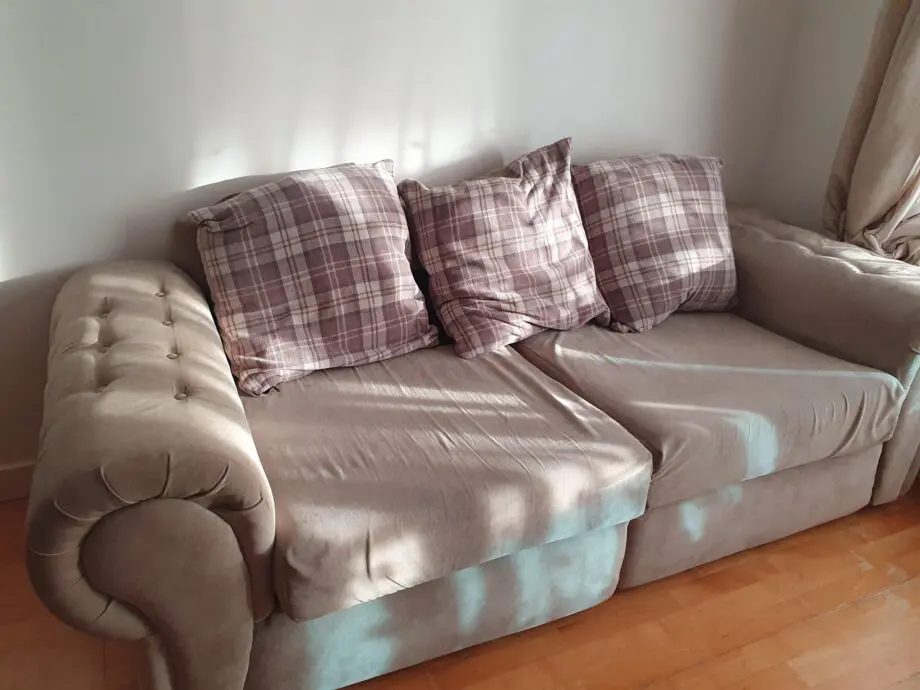 Beige / light brown 2/3 seater sofa