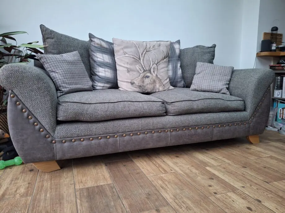 Charcoal 3 seater sofa