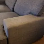 2x three seater sofas dark grey