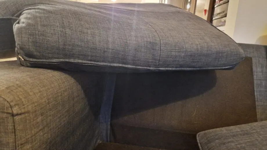 2x three seater sofas dark grey