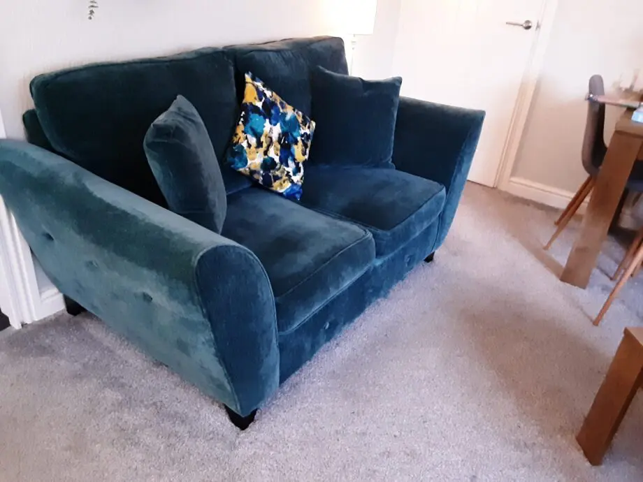 2 x 2 Seater Emerald Velvet Sofas