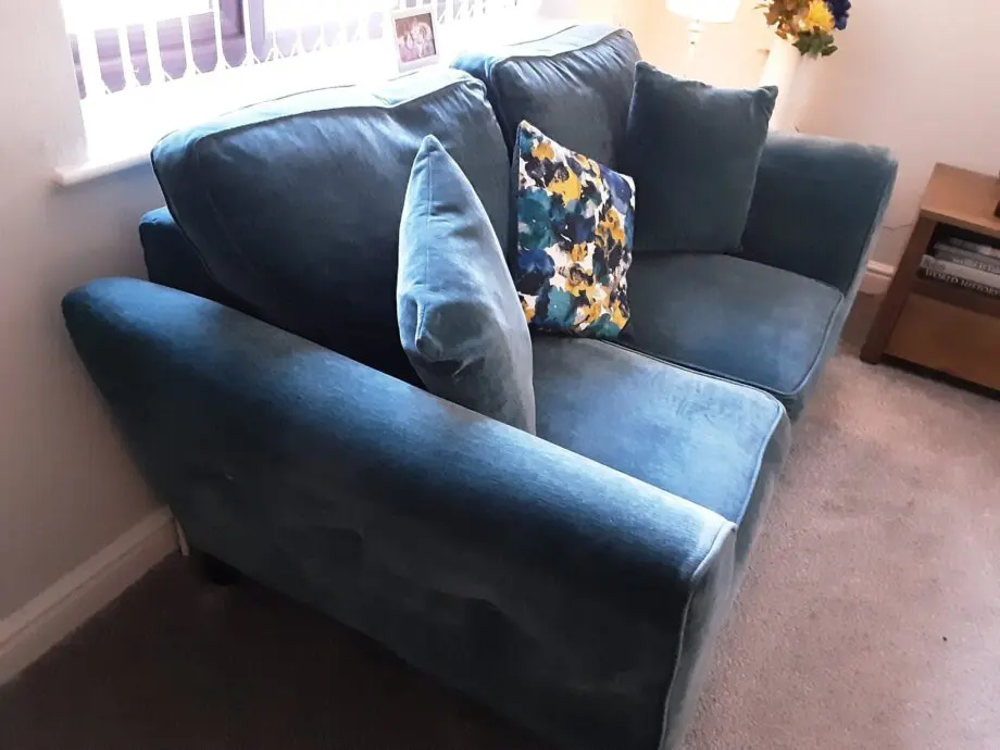 2 x 2 Seater Emerald Velvet Sofas