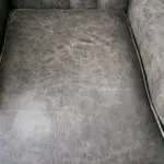 Chesterfield Winged Back Armchair in Beautiful Distressed Antique Grey