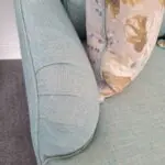 Turquoise Snuggler T-Cushion Foam Seat Chair with 2 Scatter Floral Cushions (Brand New Ex Display Sofa)