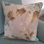 Turquoise Snuggler T-Cushion Foam Seat Chair with 2 Scatter Floral Cushions (Brand New Ex Display Sofa)