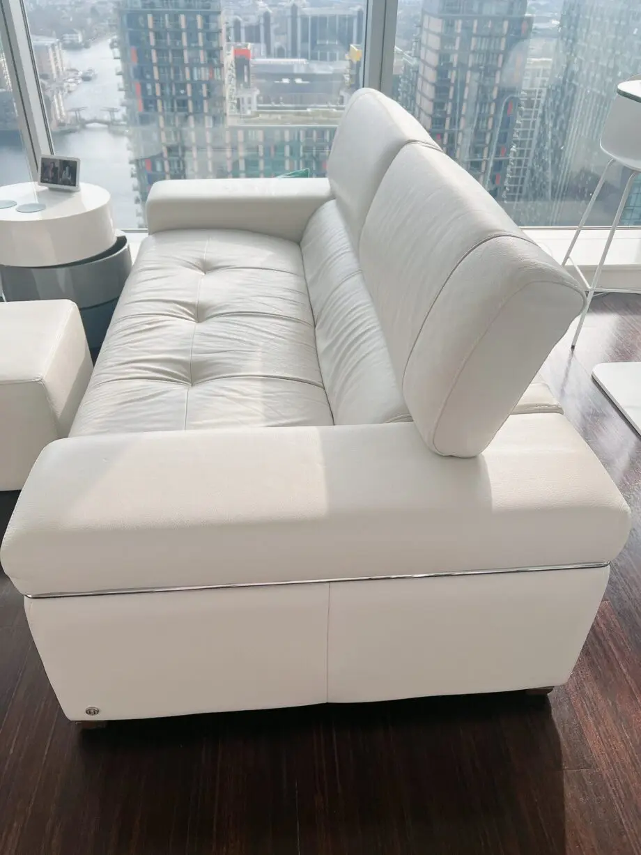 Natuzzi AVANA Loveseat 2570 Sofa + BRACQUE Ottoman – Designer Set