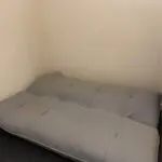 Grey Sofa Bed 3 seater convertible with adjustable armrests
