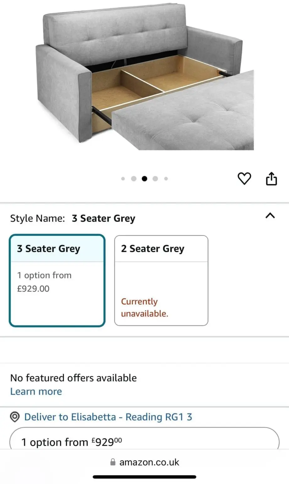 Grey sofa