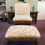 Chair and footstool