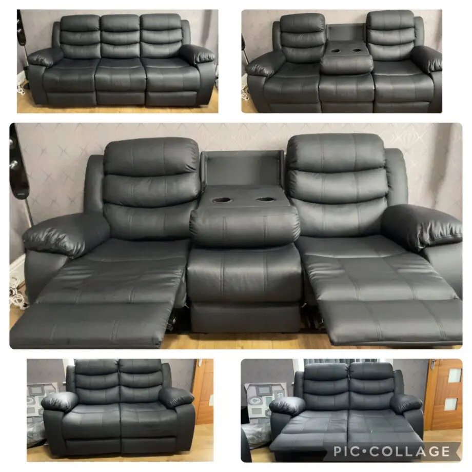 Leather recliner sofas