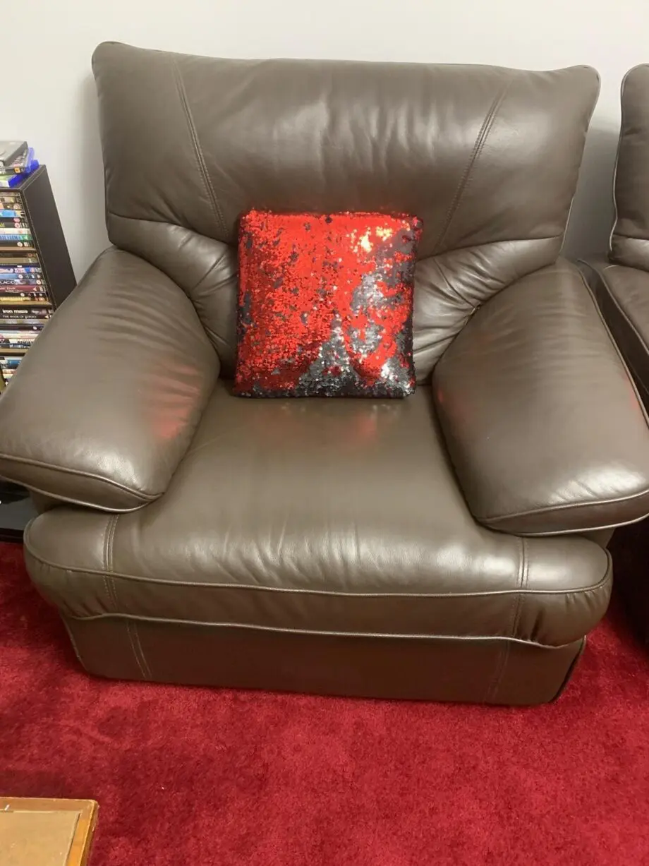 3+2+1 Brown Sofa Set, Manual Reclining Sofa