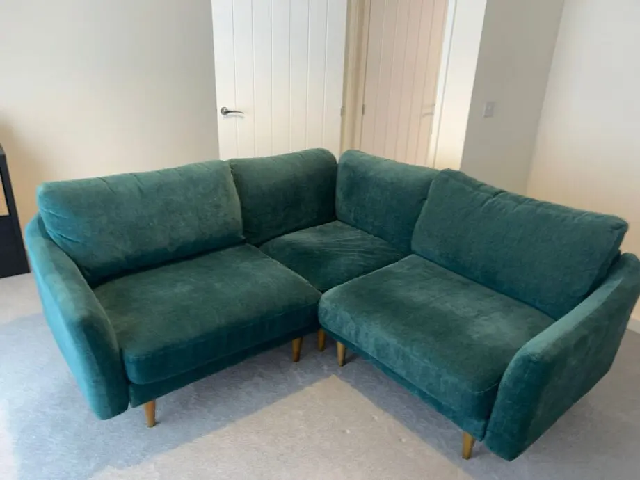 Snug Teal Corner Sofa