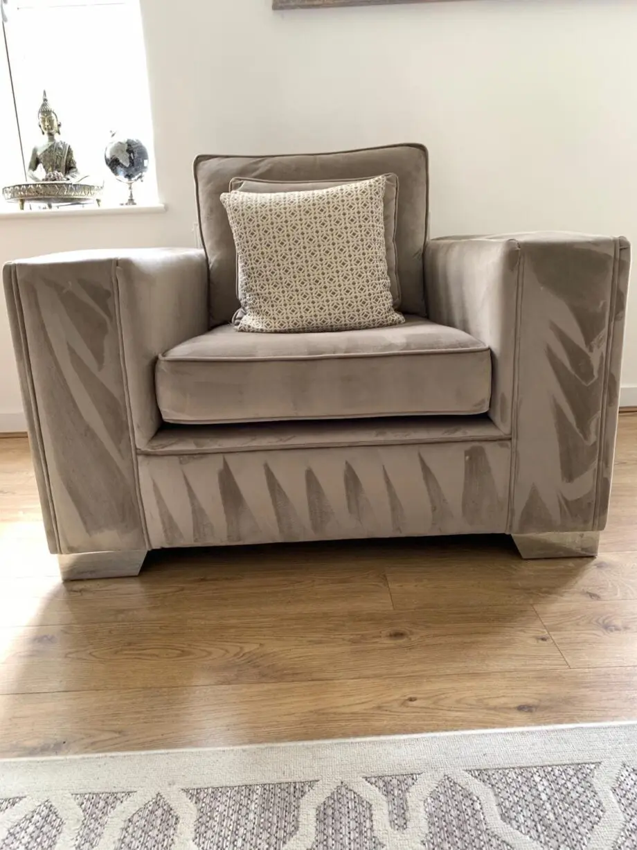Bespoke handmade extra wide arm rest