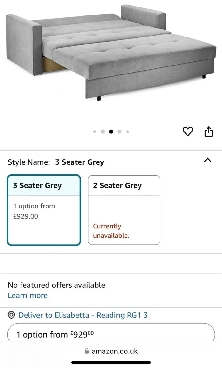 Grey sofa