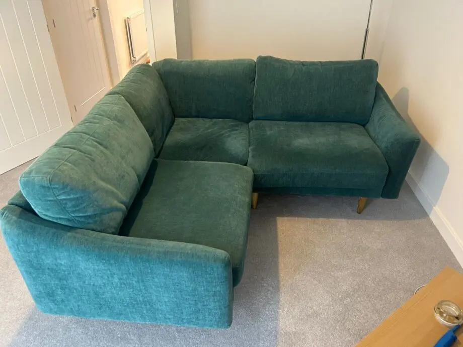 Snug Teal Corner Sofa