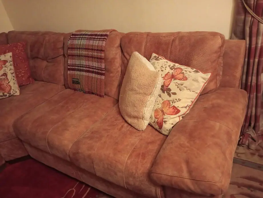 Burnam brown corner sofa