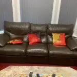 3+2+1 Brown Sofa Set, Manual Reclining Sofa