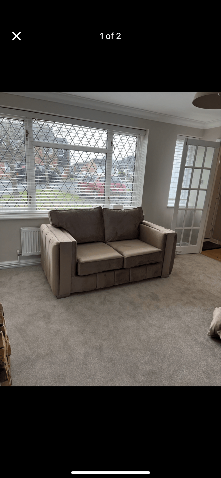 Sofa L shape right & 2 seater to match