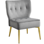 Grey Velvet Chair. As new
