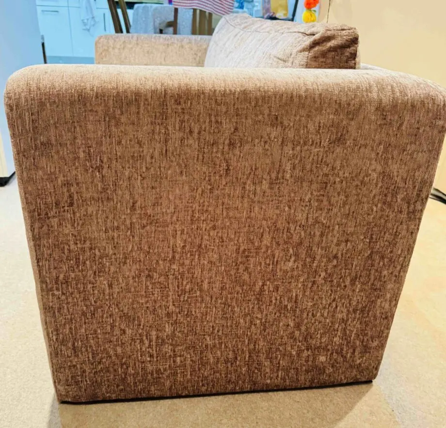 IKEA Askeby Sofa Bed with NO Damage. Chenille fabric in Beige. Measurements - see description