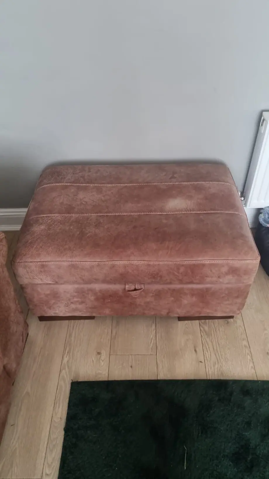 1 year old brown Italian leather sofa