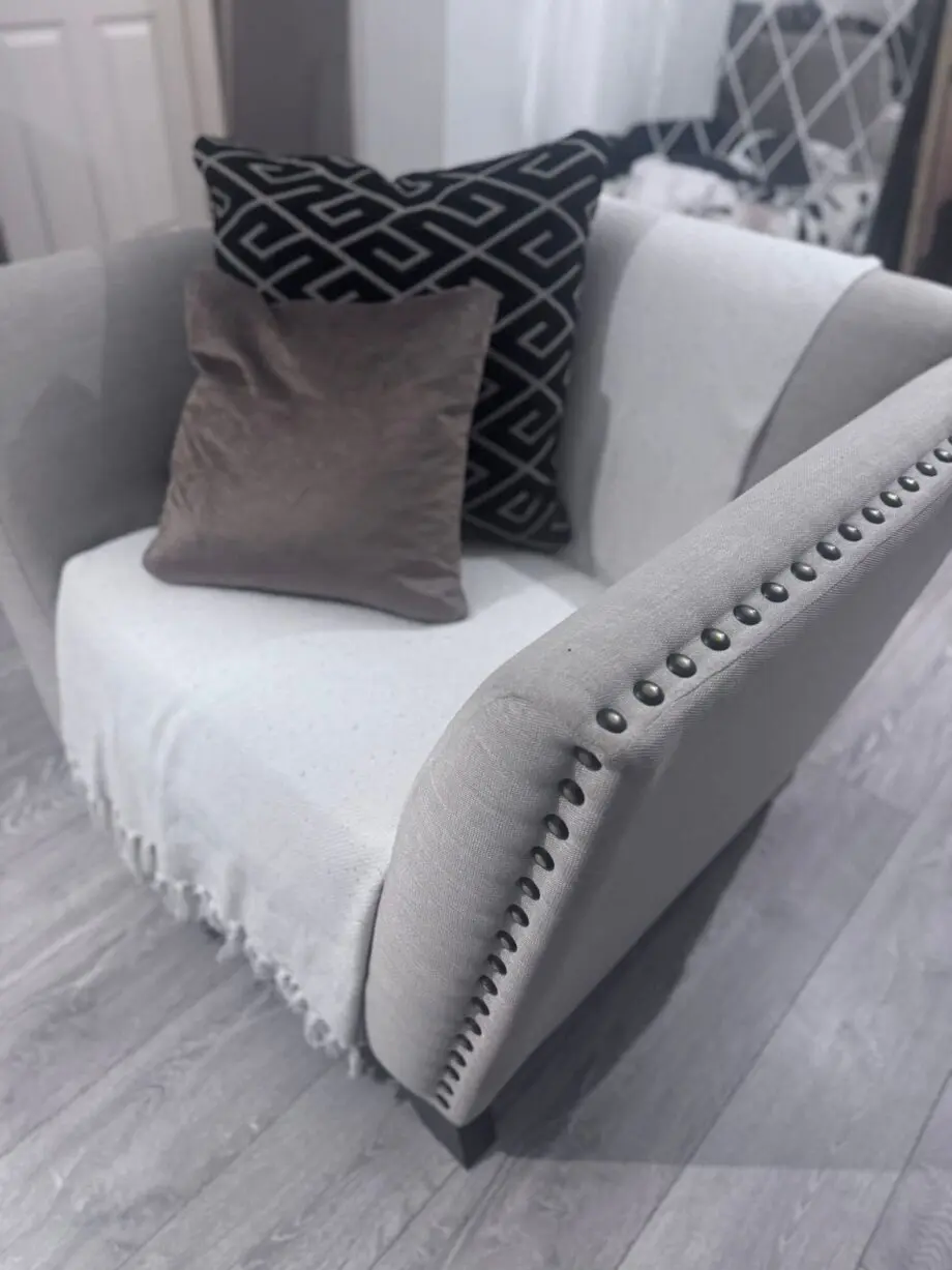 Sofology alexa beige 4 seater sofa and chair