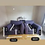Snuggler + single armchair sofa