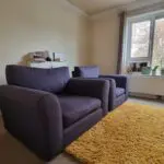 Snuggler + single armchair sofa