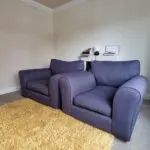 Snuggler + single armchair sofa