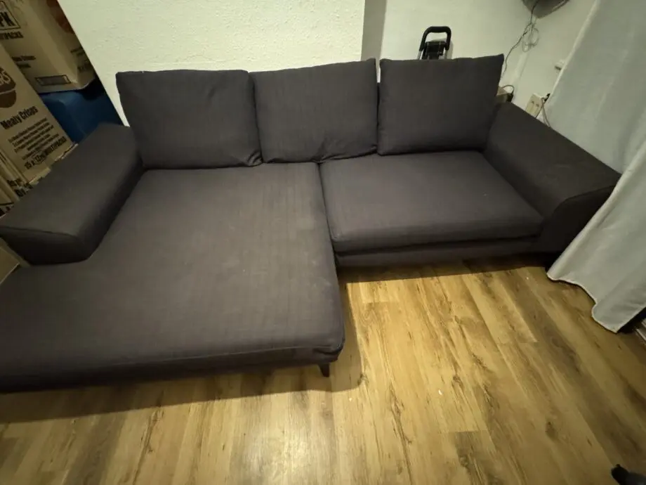 L shaped 3 seater sofa