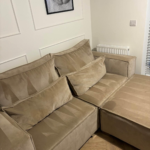 Beige sofa
