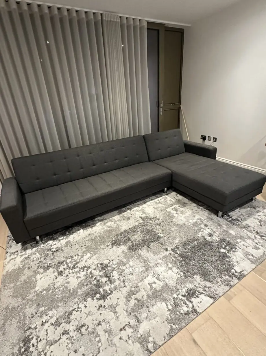 IKEA grey 4 seater corner sofa