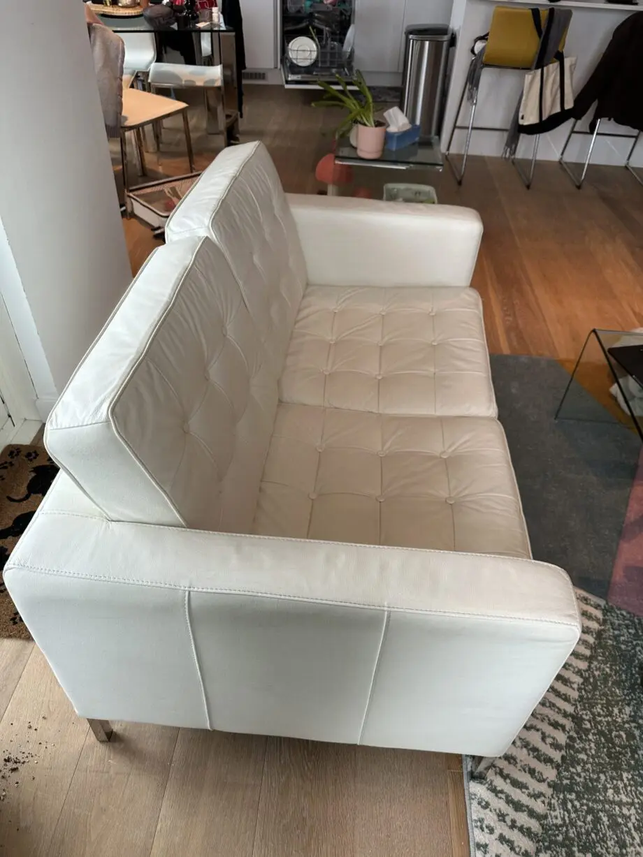 SET OF 2 White IKEA Love Seat 2 Person Sofas GREAT CONDITION
