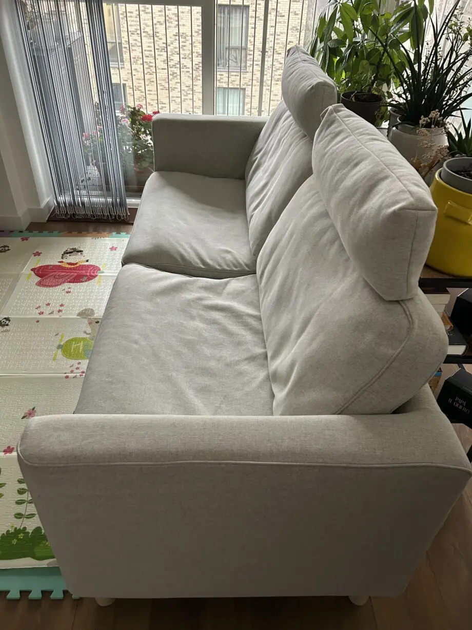 3 seats IKEA grey sofa