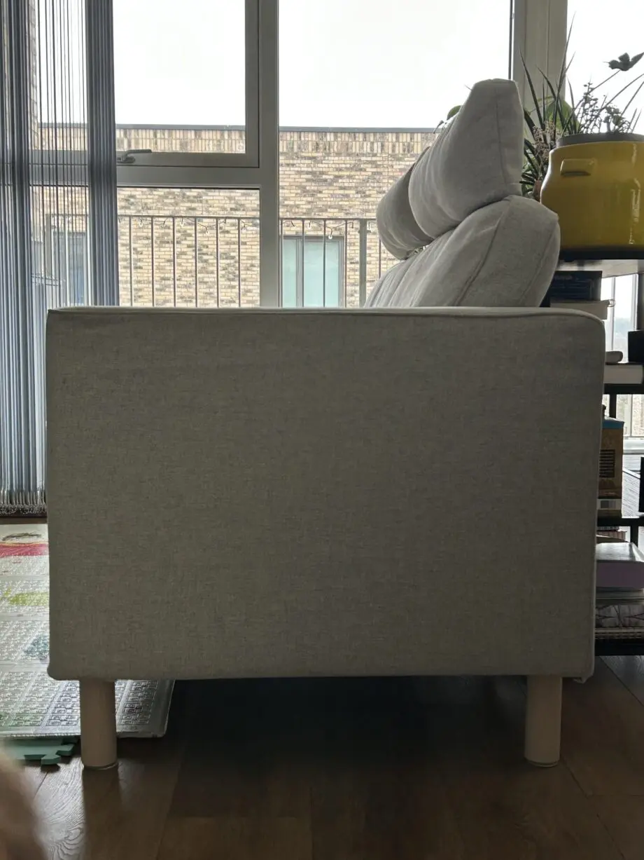 3 seats IKEA grey sofa