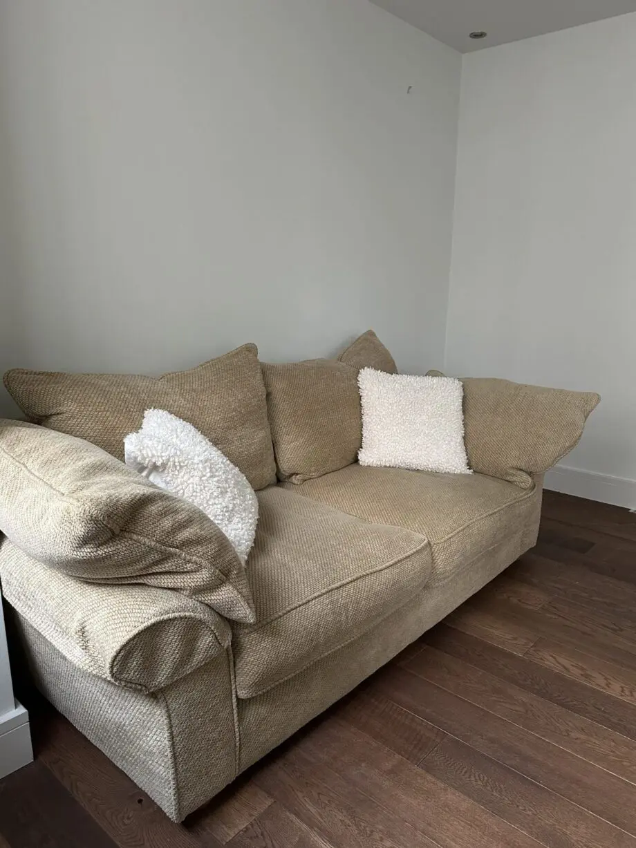 3 seater feather filled sofa