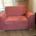 DFS SOFA 2SEATER ORANGE