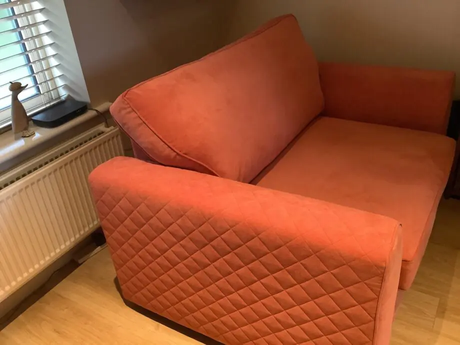 DFS SOFA 2SEATER ORANGE
