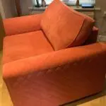 DFS SOFA 2SEATER ORANGE